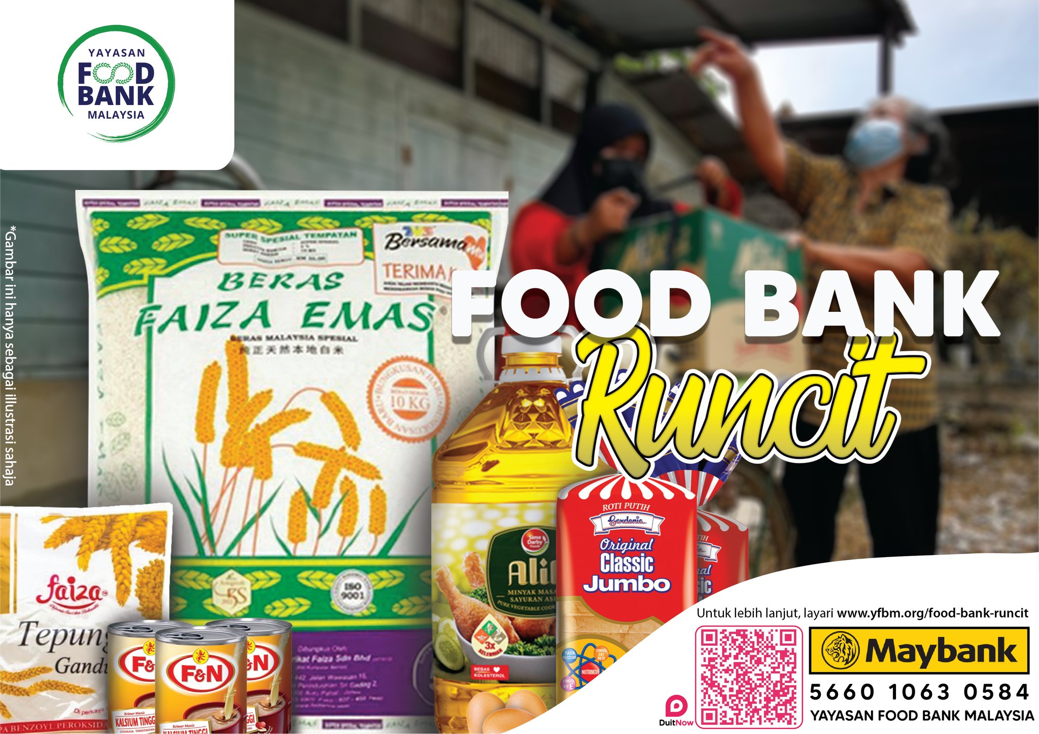 Read more about the article Lebih 900 Individu Dibantu Melalui Food Bank Runcit